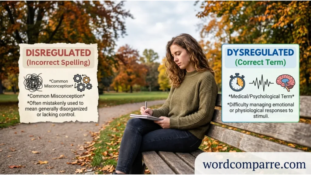 Disregulated vs Dysregulated