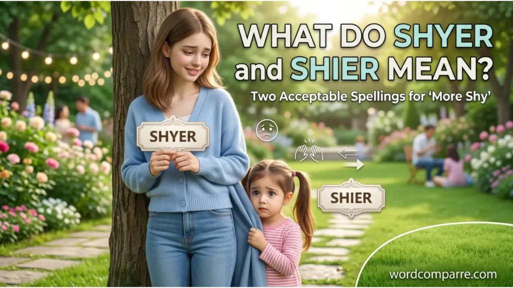 What Do Shyer and Shier Mean?