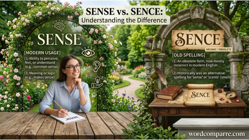 Sense vs Sence Comparison