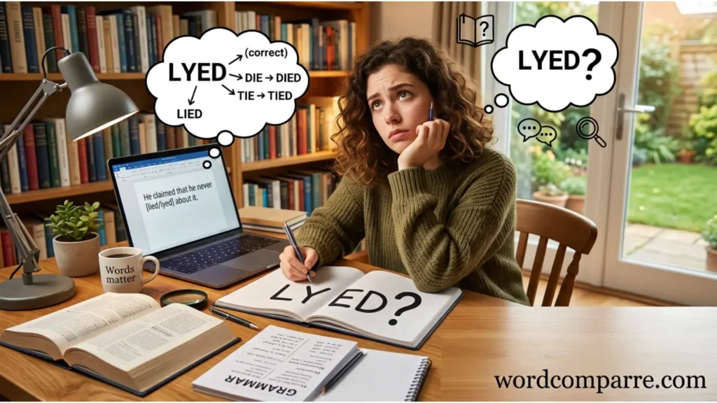 Why Do People Write "Lyed"?