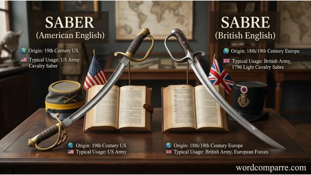 What Do Saber and Sabre Mean?