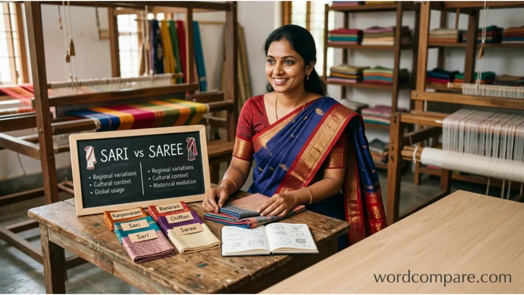Sari vs Saree Comparison Table