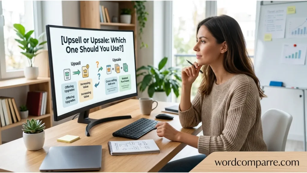 Why Do People Write "Upsale"?