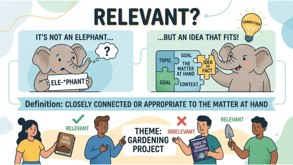 What Does Relevent Mean?