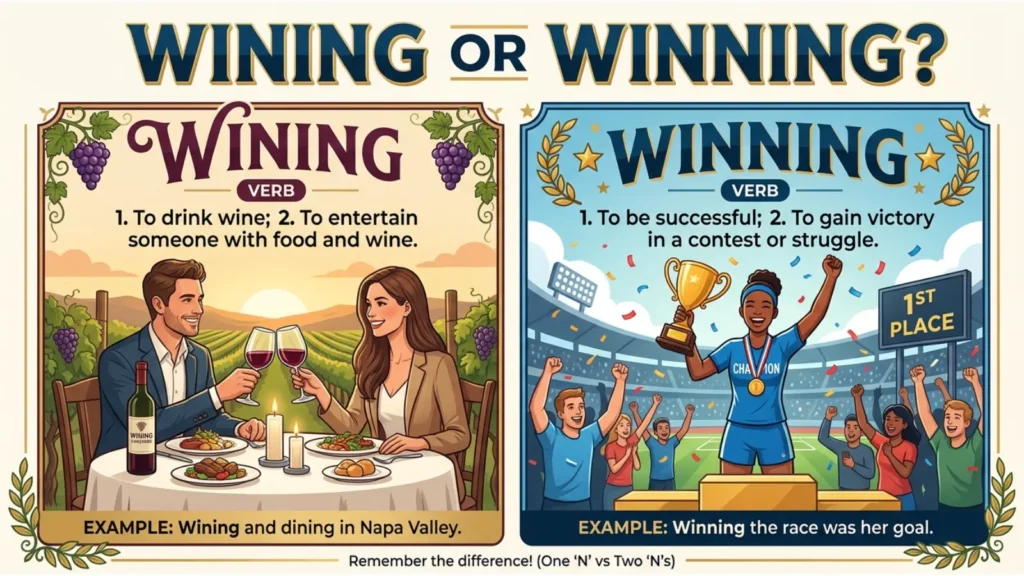 What Does Wining Mean?
