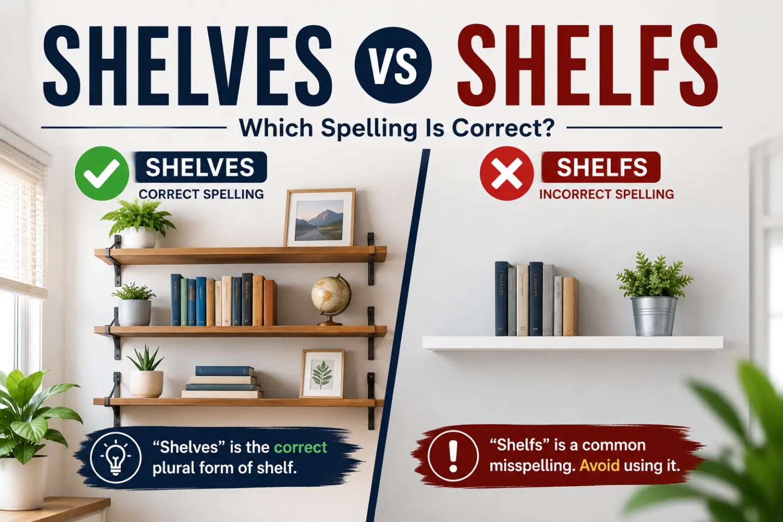 Shelves vs Shelfs
