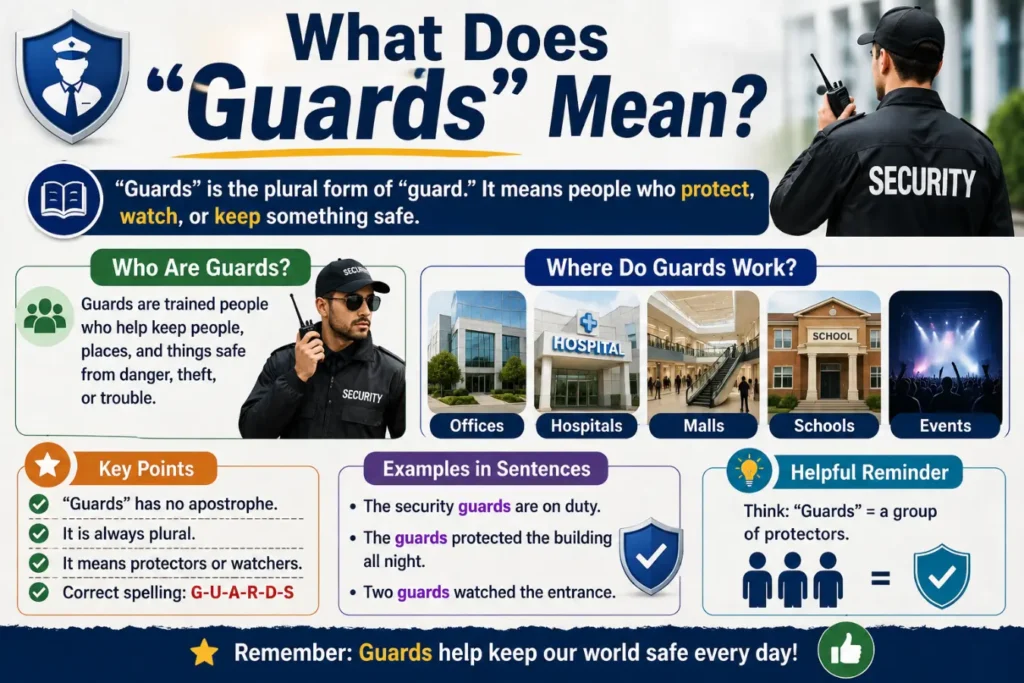 How Do You Spell Guards