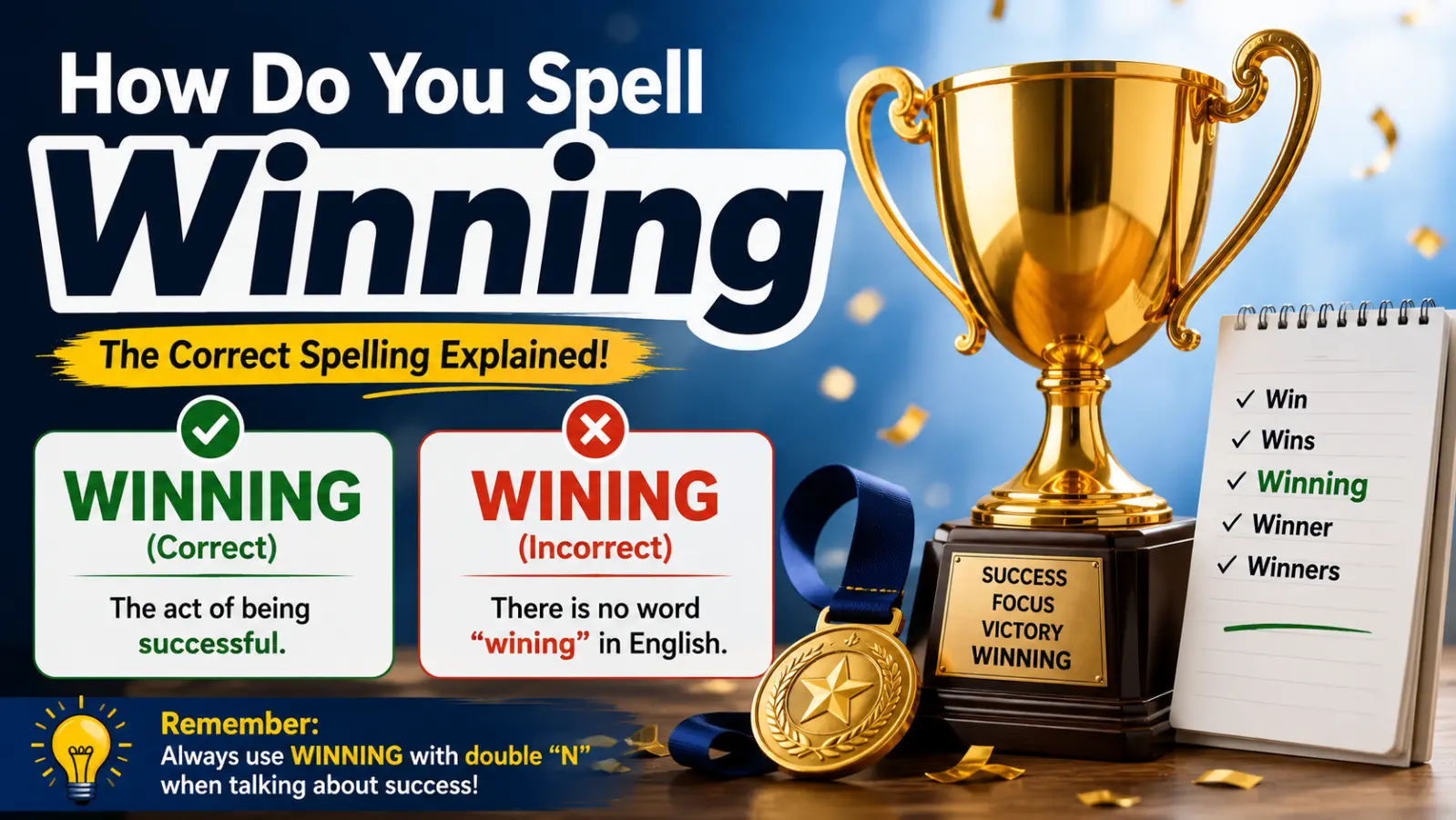 How Do You Spell Winning