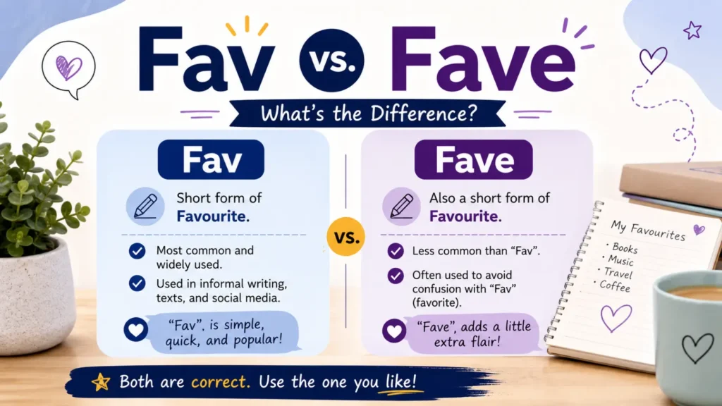 Short Form of Favourite