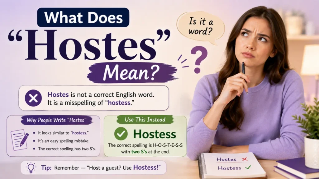 How Do You Spell Hostess