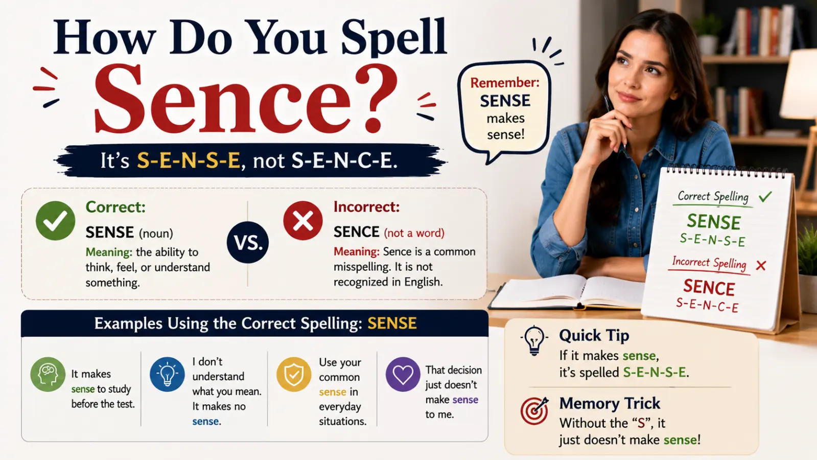How Do You Spell Sence