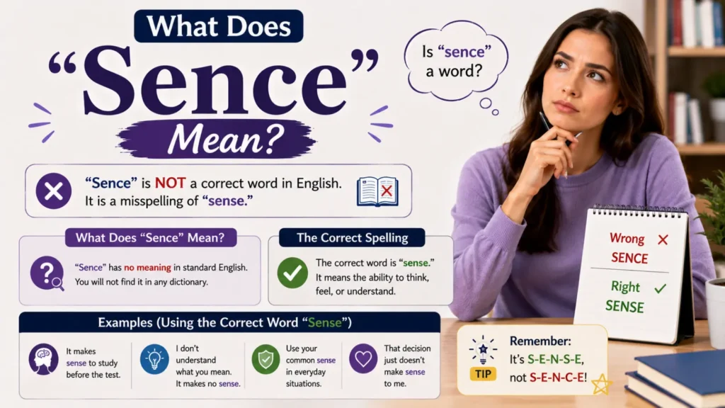 How Do You Spell Sence