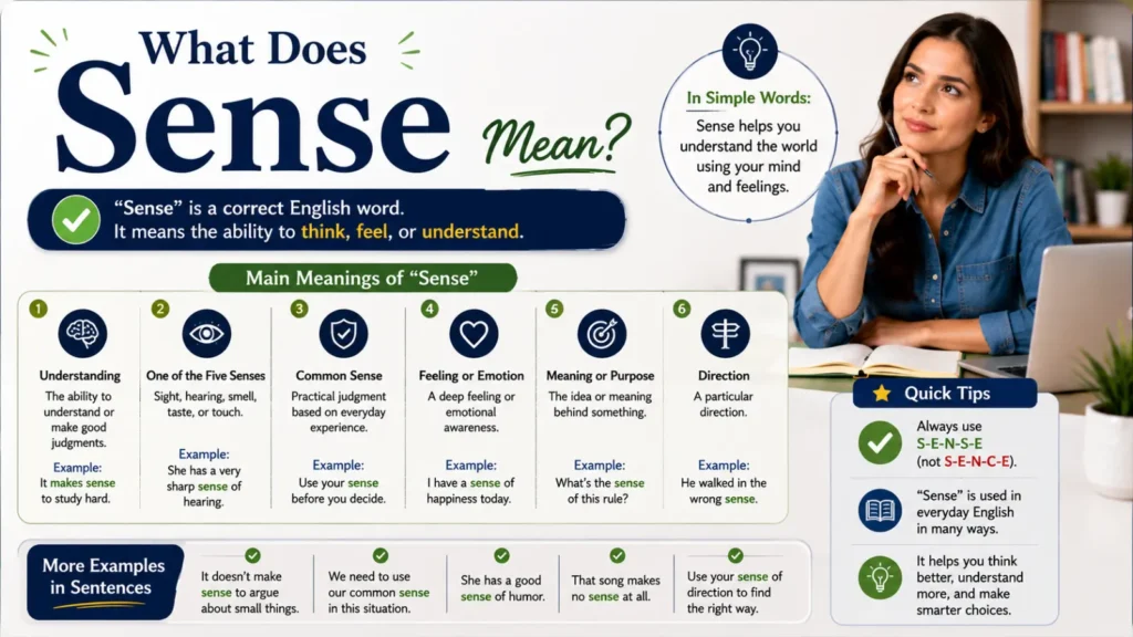 How Do You Spell Sence