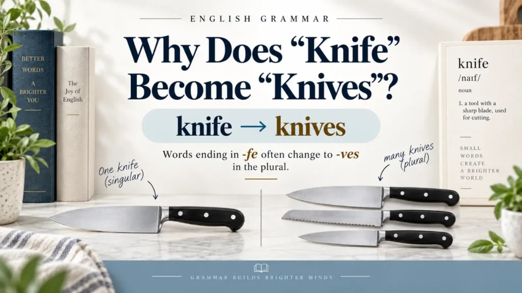 Plural Form of Knife