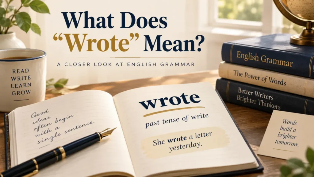 Written vs Wrote
