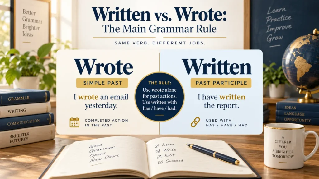 Written vs Wrote