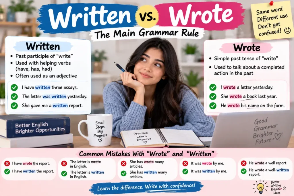 Written vs Wrote