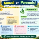 Annual or Perennial Plants