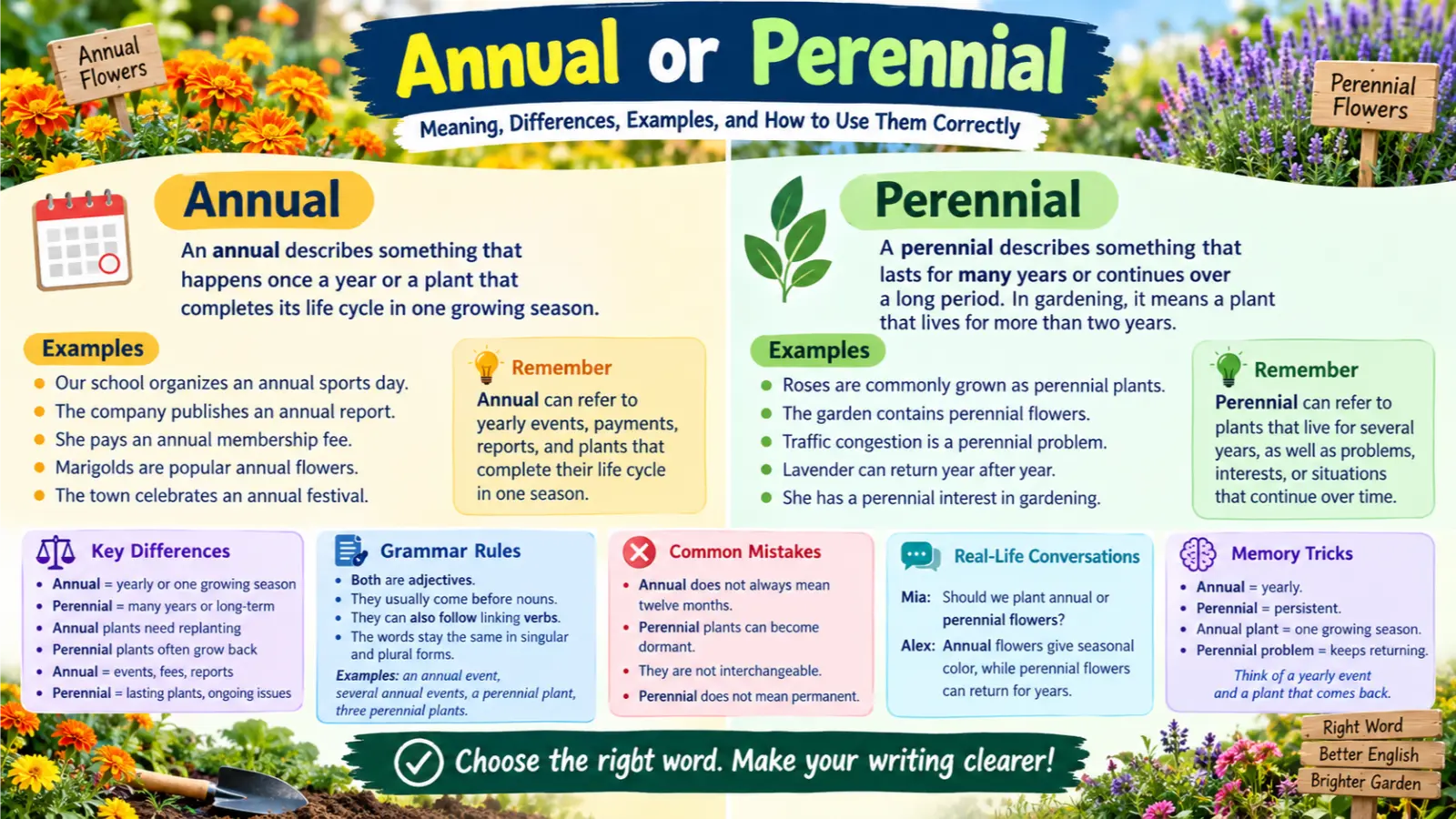 Annual or Perennial Plants