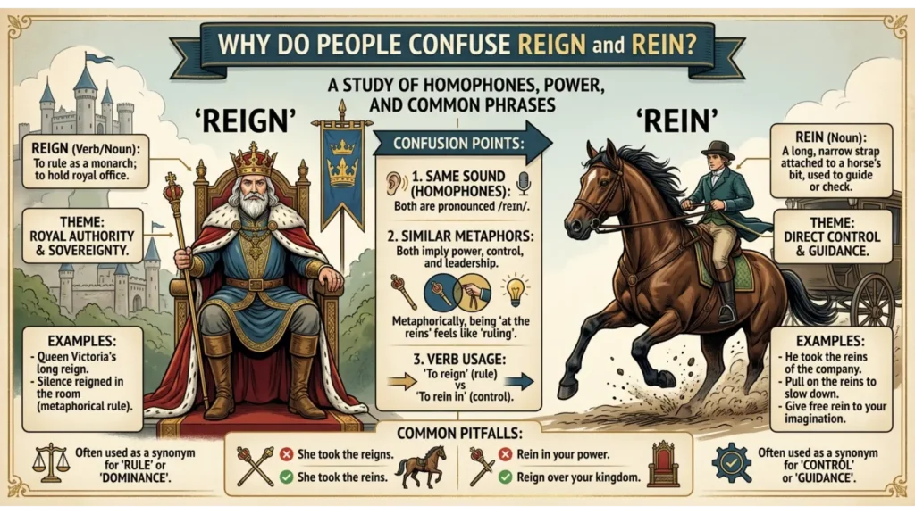 Why Do People Confuse Reign and Rein?