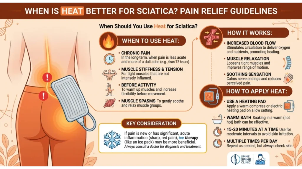 When Is Heat Better for Sciatica? make a image