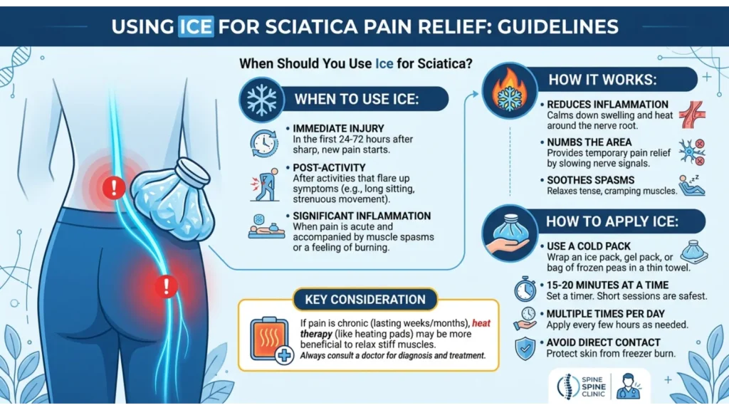 When Should You Use Ice for Sciatica? make a image