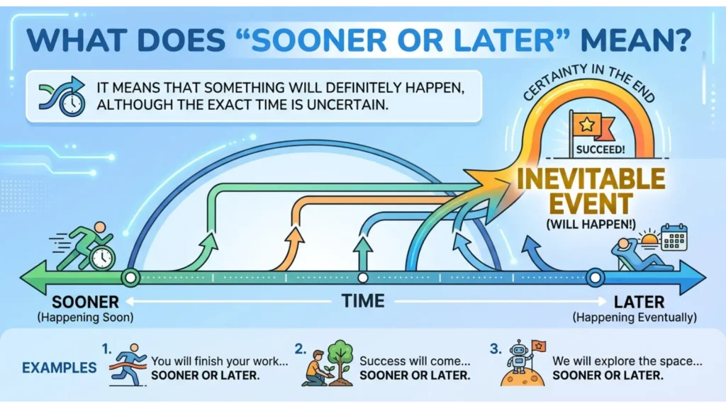 What Does “Sooner or Later” Mean?