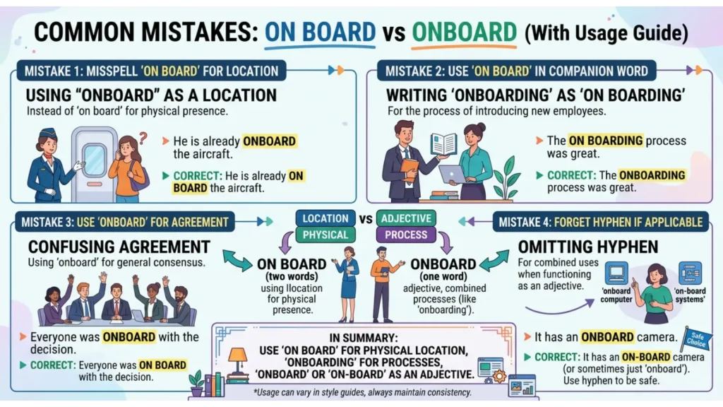 Common Mistakes When Using On Board or Onboard