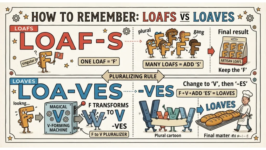 How to Remember the Difference Between Loafs and Loaves