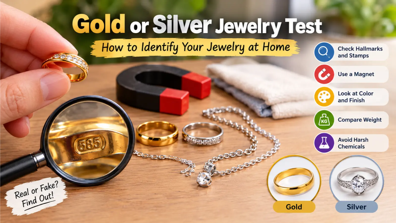 Gold or Silver Jewelry Test