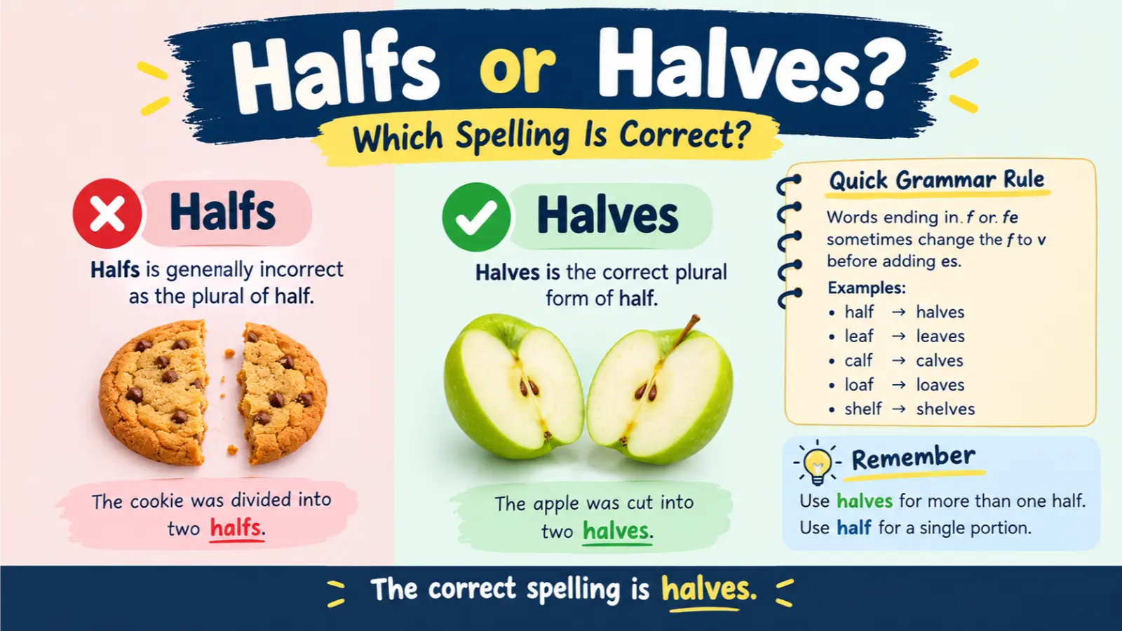Halfs or Halves