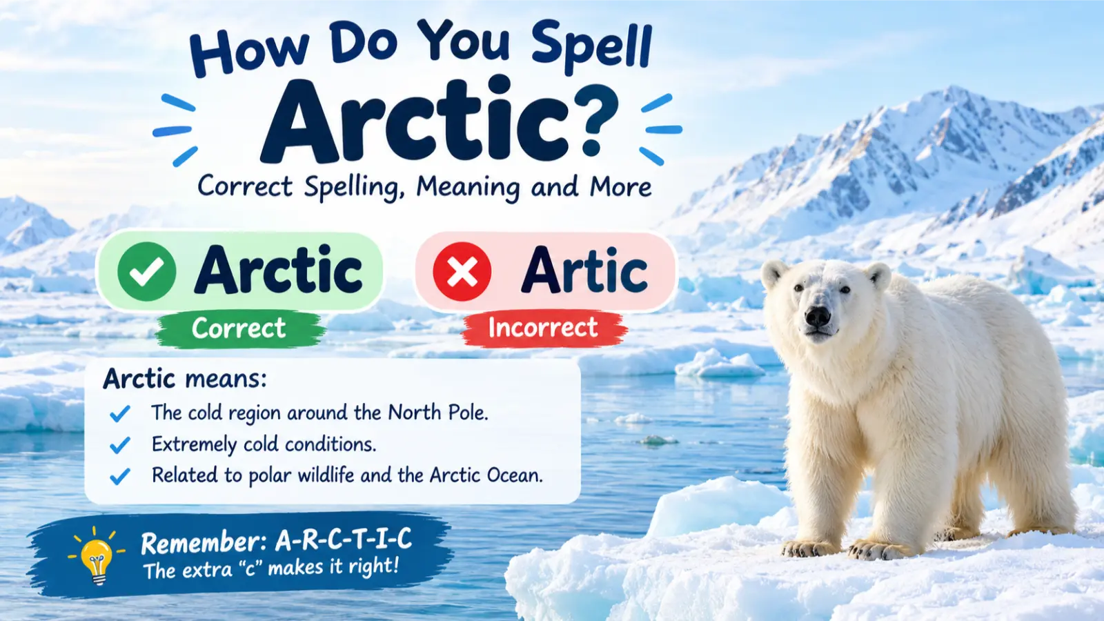 How Do You Spell Arctic