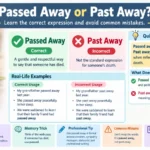 Passed Away or Past Away