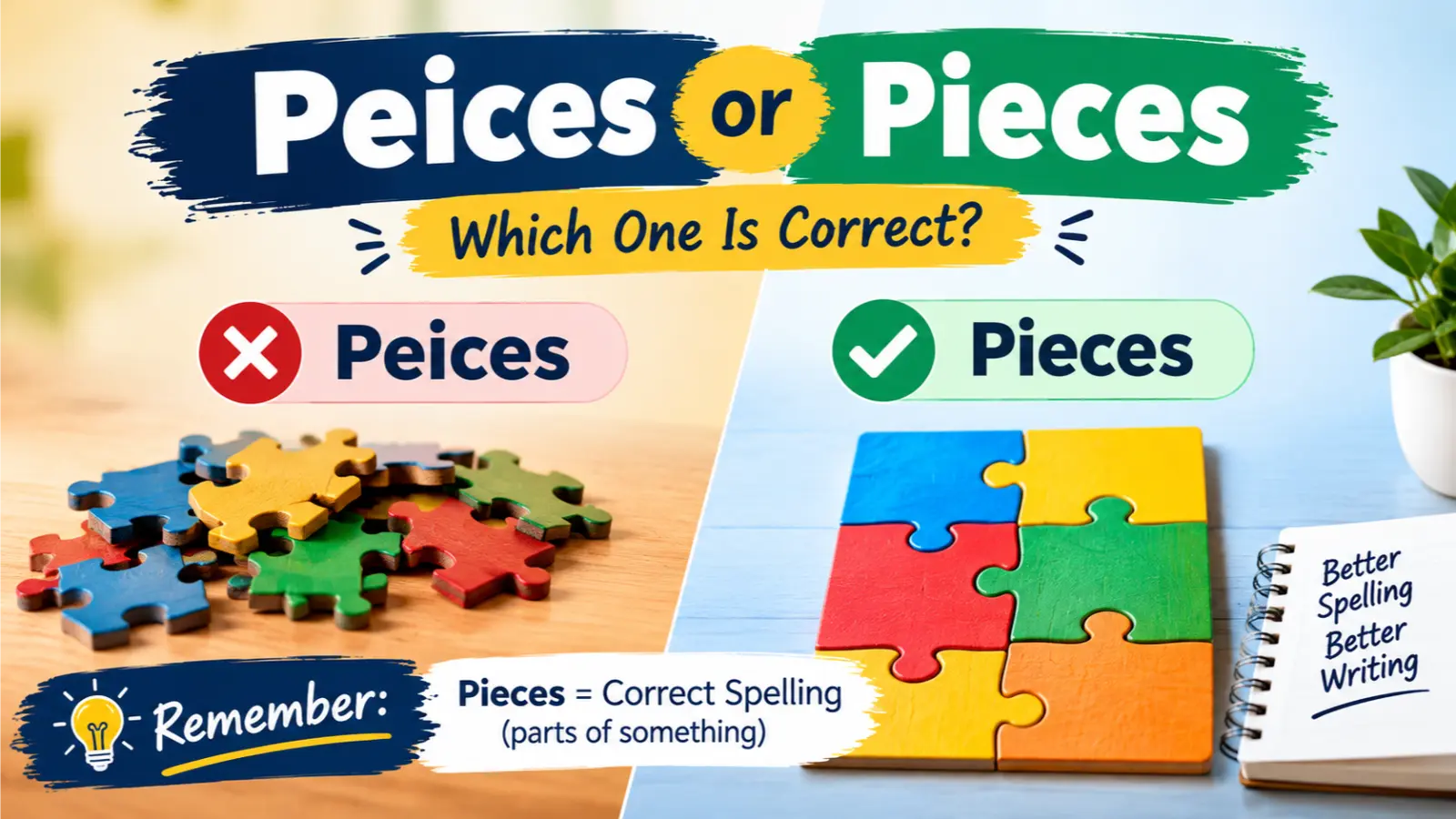 Peices or Pieces