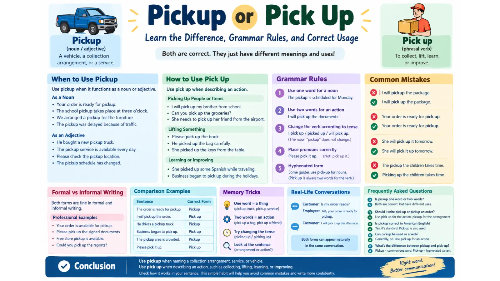 Pickup or Pick Up