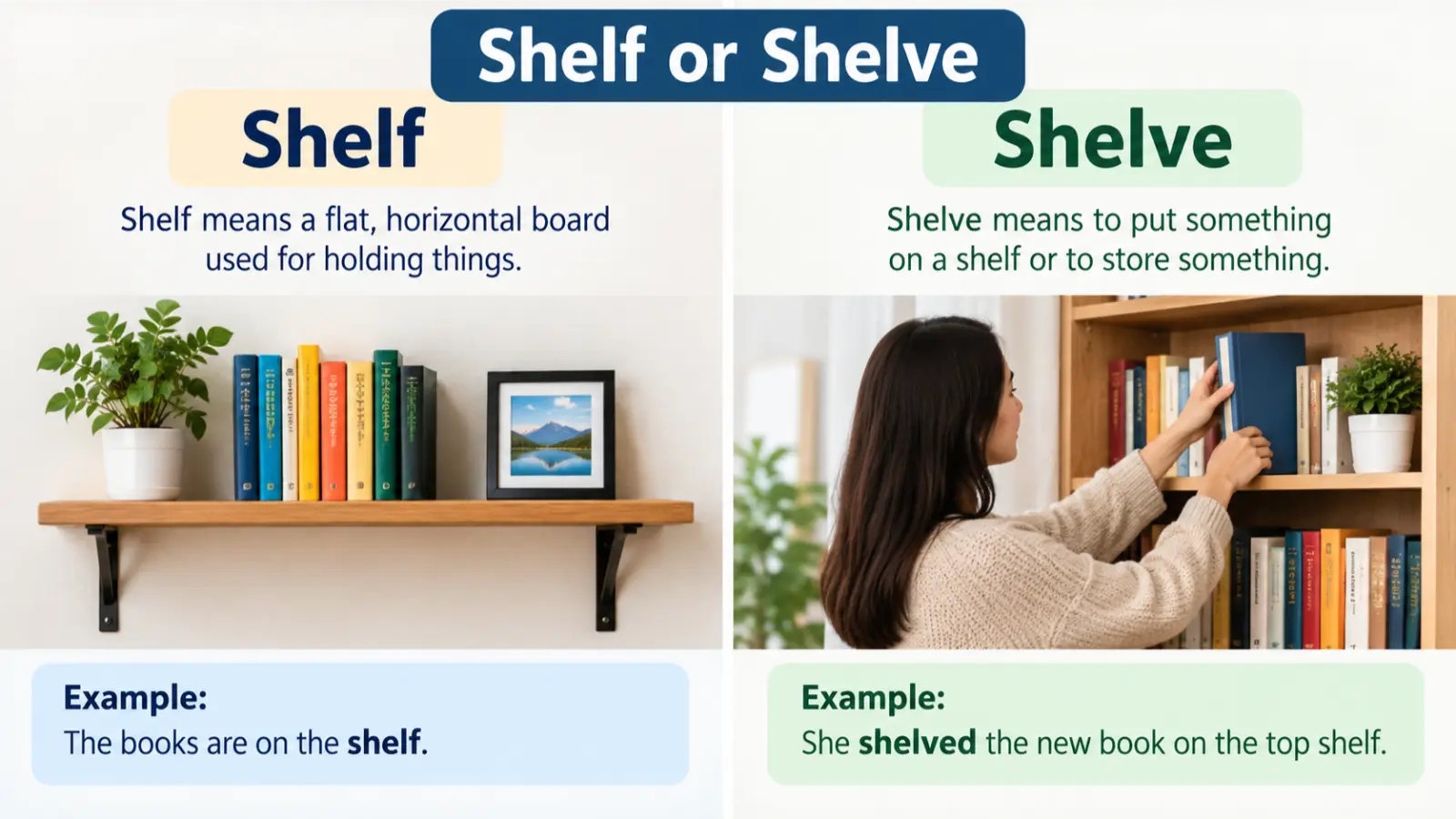 Shelf or Shelve