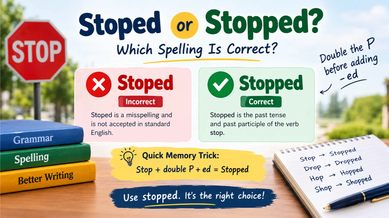 Stoped or Stopped