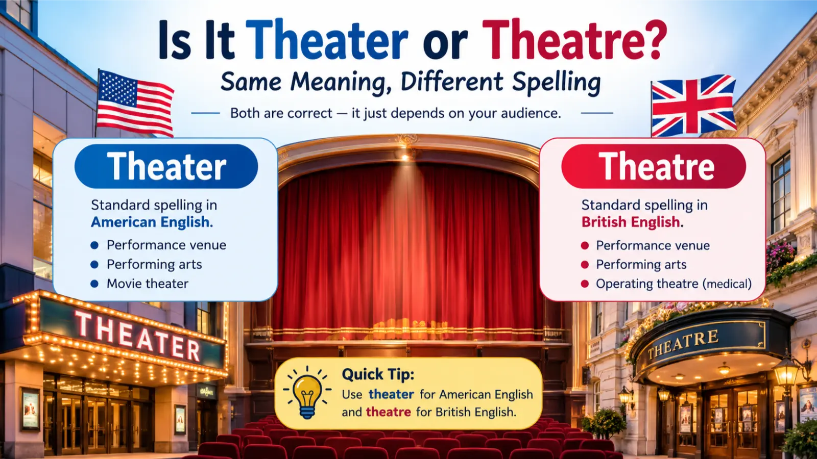 Is It Theater or Theatre