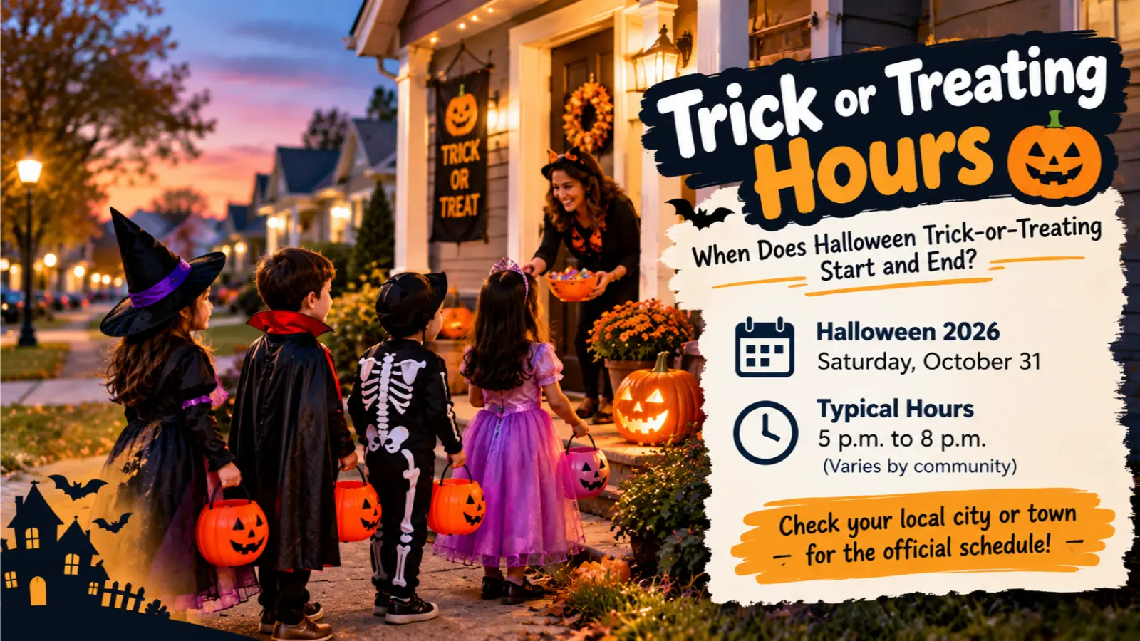 Trick or Treating Hours